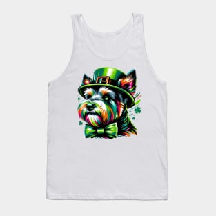 Australian Terrier Dons Spirit of Saint Patrick's Day Tank Top